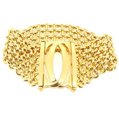 Cartier Penelope Double C Cartier Motif 18KT Yellow Gold Link Bracelet