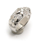 CHANEL Diamond-Paved 3 Symbol 18KT White Gold Ring