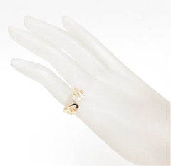 Cartier C Heart Diamond 18KT Yellow Gold Ring Size 5