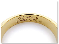 Cartier Mini/ Wedding Love Ring 18KT Yellow Gold US 5.5