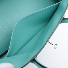 Hermès 30 Blue Atoll Veau Epsom Leather Bag Satchel