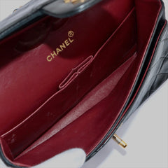 CHANEL Vintage Black Lambskin GHW Double Flap Bag