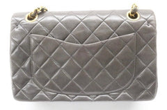 CHANEL Double Flap 23 Gold Hardware Lambskin Shoulder Bag