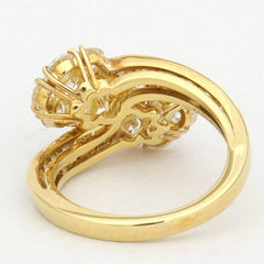 Van Cleef & Arpels Diamond Fleurrette Bypass 18KT Gold Ring #59/ US 5