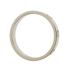 Cartier 18KT White Gold Mini/ Wedding Love Ring Size 56/ 7.5