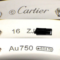 Cartier Diamond-Paved 18KT White Gold Love Bracelet Size #16