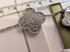 Van Cleef & Arpels Diamond-Paved Magic Alhambra 5-Motif Bracelet