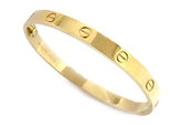 Cartier 18KT Yellow Gold Love Bracelet Size #18 New Screw Model