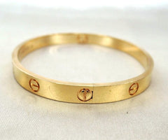 Cartier 18KT Yellow Gold Love Bracelet Size #19 wCertificate