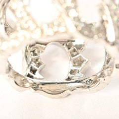 Cartier C de Diamond Entrelaces 18Kt White Gold Ring Size #54 / US 6.5