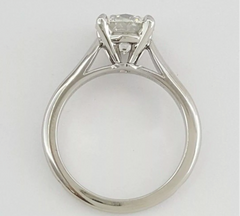 Cartier 1.70 ct Solitaire Diamond H/ VS2 Engagement Wedding Ring Sz 5
