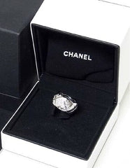 CHANEL Diamond Large CoCo Crush Gold Ring, Size 5