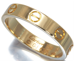 Cartier Mini Wedding Love Ring 18KT Yellow Gold #51