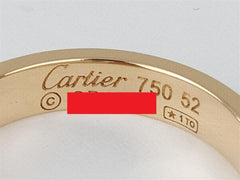Cartier wedding / Mini Love Ring 18KT Yellow Gold #52/ 6