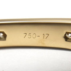 Cartier 10 Diamond 18KT Yellow Gold Love Bracelet Size 17