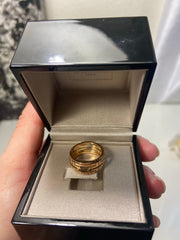 Bvlgari 18KT Rose Gold Parentesi Ring Size #50/ US 5