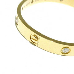 Cartier 10P Full Diamond 18KT Yellow Gold Love Bracelet Size 16