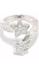 Authentic CHANEL Comete Diamond 18KT Gold Ring
