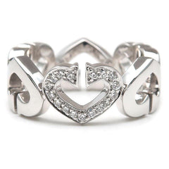 Cartier C Heart Diamond 18KT Gold Ring