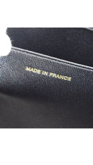 Auth CHANEL Grand Shopper Tote (GST) Black Lambskin Leather Handbag
