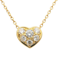 Auth Tiffany & Co. 6P Diamond Pave 18KT Gold Necklace