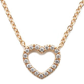 Authenticated Tiffany & Co. Metro Gild & Diamond Heart Necklace