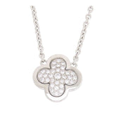 Van Cleef & Arpels Diamond Pure Alhambra 18KT White Gold Necklace