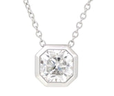 Tiffany & Co. Diamond 0.90ct Lucida Platinum Pendant Necklace