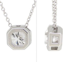 Tiffany & Co. Diamond 0.90ct Lucida Platinum Pendant Necklace