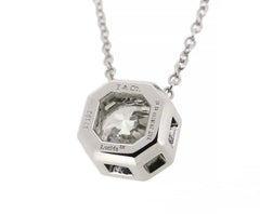 Tiffany & Co. Diamond 0.90ct Lucida Platinum Pendant Necklace