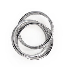 Cartier Diamond Trinity 18KT White Gold Ring Size #51/ US 5.5