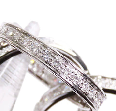 Cartier Diamond Trinity 18KT White Gold Ring Size #51/ US 5.5