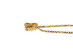 Cartier Baby Love 18KT Gold Interlocking Love Rings Necklace