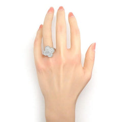 Van Cleef & Arpels Magic Diamond Alhambra White Gold Ring