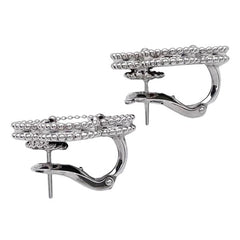 Rare Van Cleef & Arpels Black Mother of Pearl Magic Alhambra Earrings