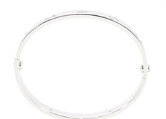 Cartier 4 Diamond 18KT White Gold Love Bracelet, Size 16