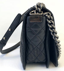 CHANEL Le Boy EnChained Back Lambskin Handbag