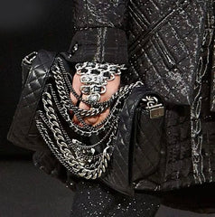 CHANEL Le Boy EnChained Back Lambskin Handbag