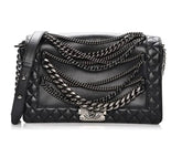 CHANEL Le Boy EnChained Back Lambskin Handbag