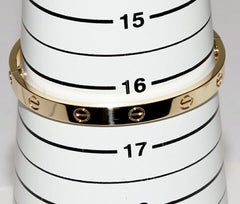 Cartier 18KT Yellow Gold Love Bracelet Size 17 New Screw Sysytem