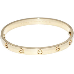 Cartier 18KT Yellow Gold Love Bracelet Size 17 New Screw Sysytem