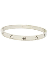 Cartier 18KT White Gold Love Bracelet, Size 20