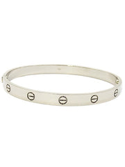 Cartier 18KT White Gold Love Bracelet, Size 20