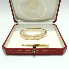 Cartier 18KT Yellow Gold Love Bracelet Size 17 New Screw System