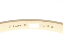 Cartier 18KT Yellow Gold Love Bracelet, Size 17, New Screw System w/ Certificate