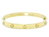 Cartier 18KT Yellow Gold Love Bracelet, Size 17, New Screw System w/ Certificate