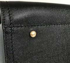 CHANEL Caviar Gold Hardware Studded Deauville GM Tote Handbag