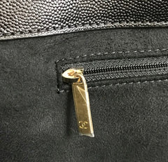 CHANEL Caviar Gold Hardware Studded Deauville GM Tote Handbag