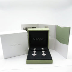 Van Cleef & Arpels Diamond Magic Alhambra 3 Tier 18KT White Gold Earrings