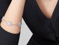 Van Cleef & Arpels Chalcedony Vintage Alhambra Bracelet